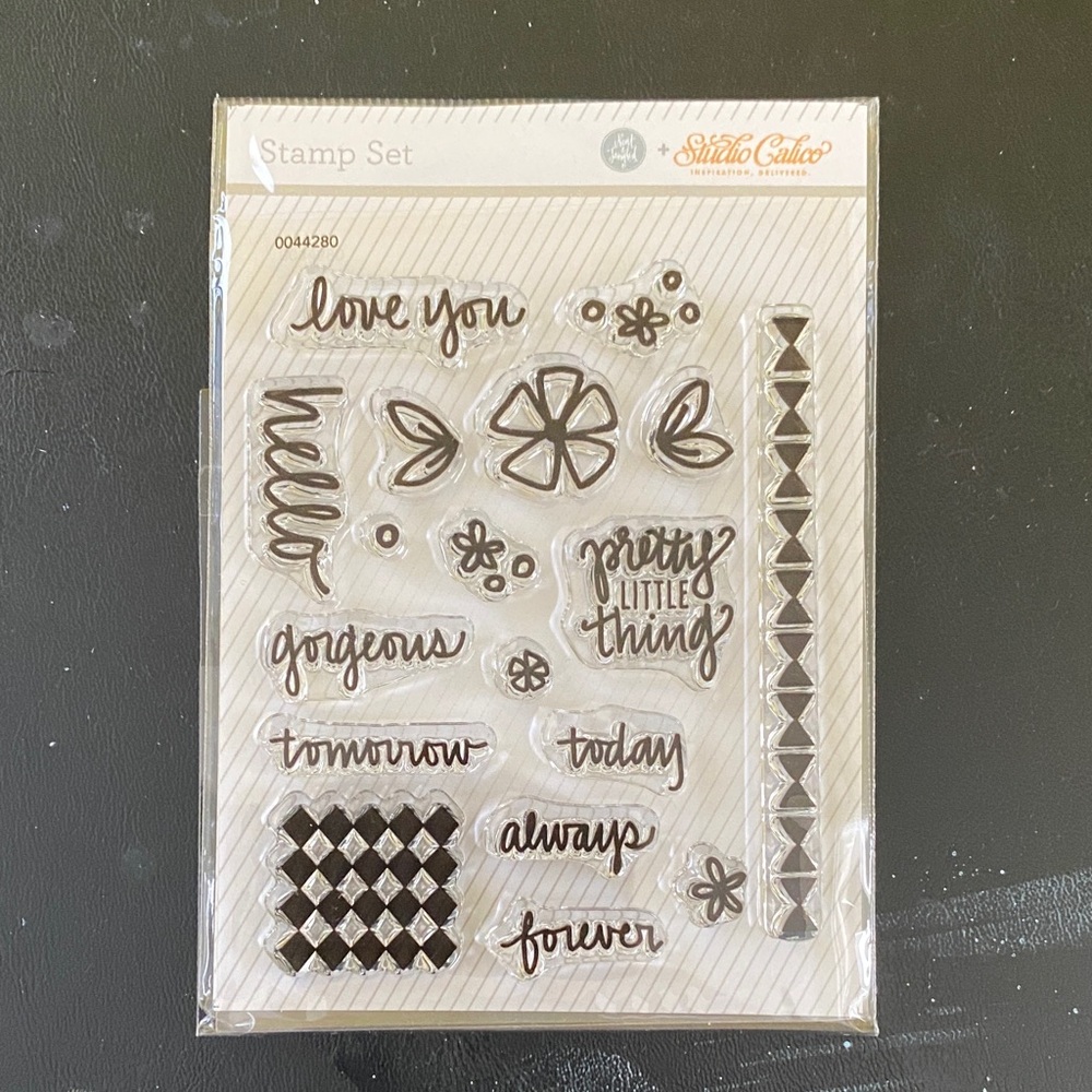 Clear Stamp Set - Black and White
